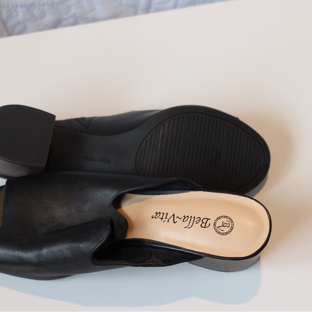 Source Unknown Black Open-Toe Mules - image 3